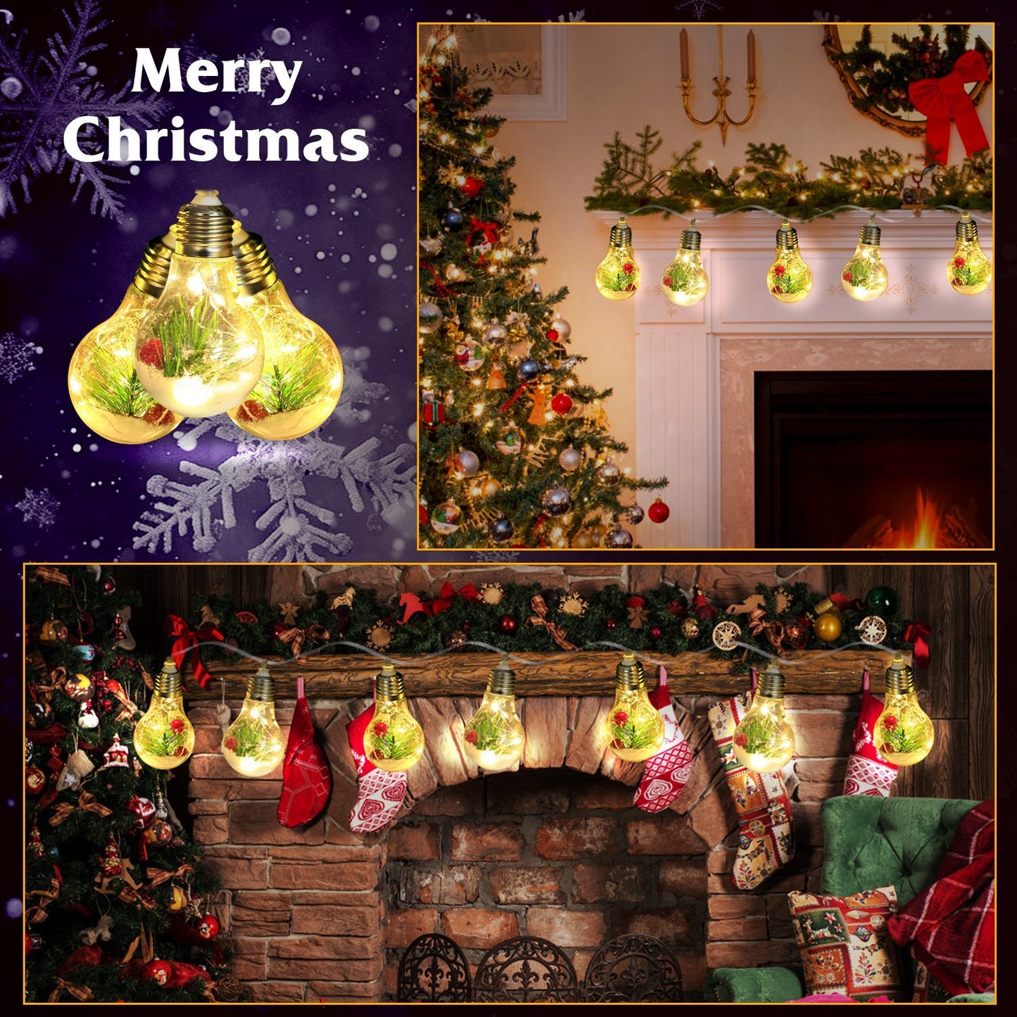 Christmas Snow Globe String